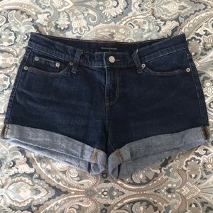 Banana Republic dark jean shorts
